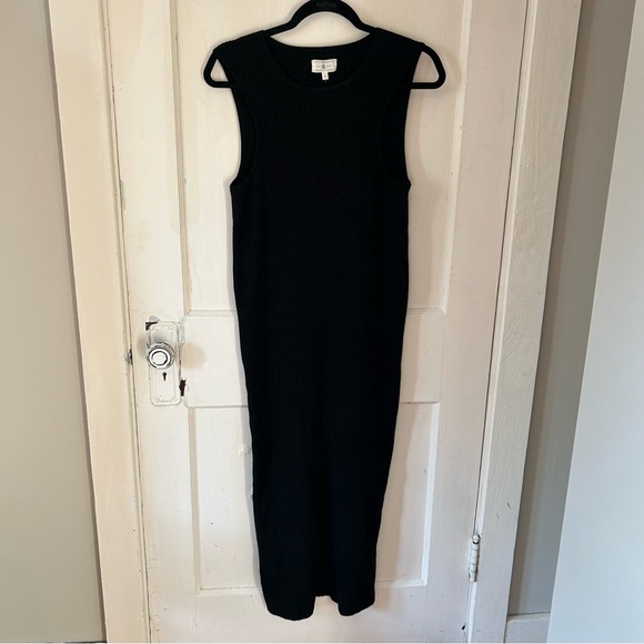 Lou & Grey Black Sleeveless Knit Maxi Dress - Picture 1 of 5